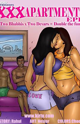 XXX Apartments  (Chapter 11 - Two Bhabhis X Two Devars Double The Fun)