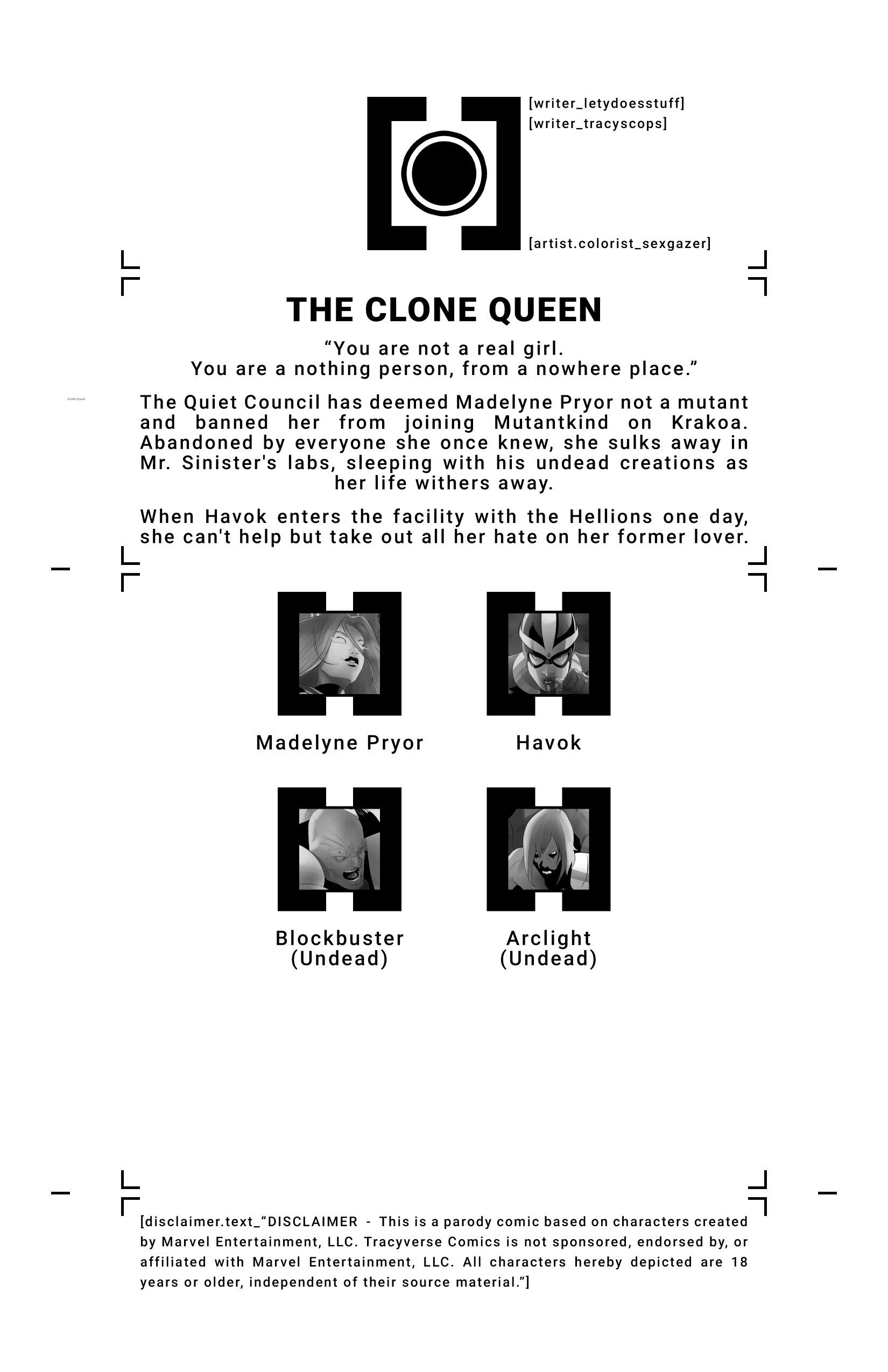 House Of XXX â The Clone Queen - X-Men  (Chapter 01)