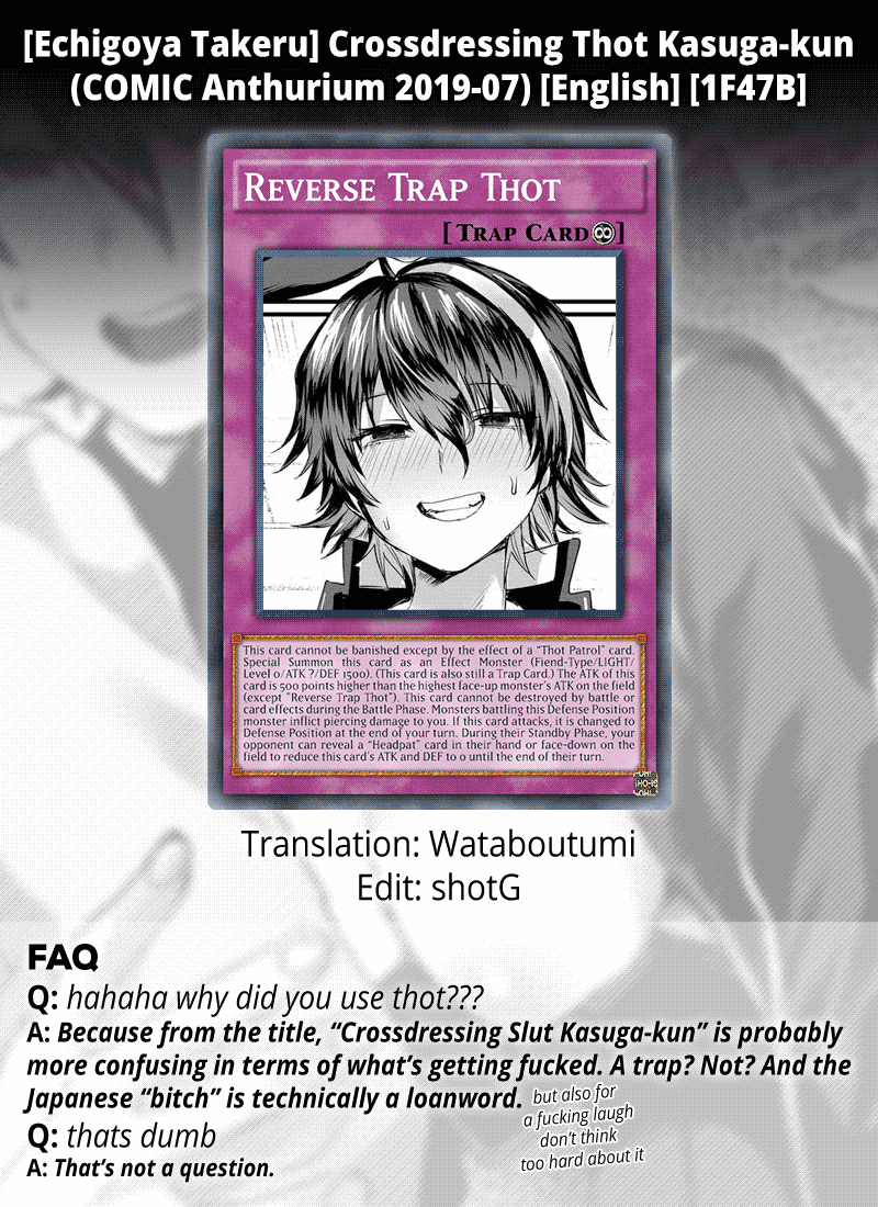 Crossdressing Thot Kasuga-kun  (Chapter 01)