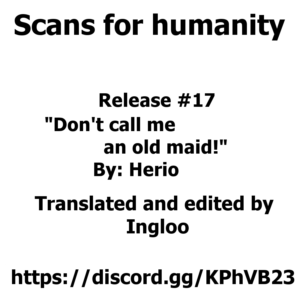 Don/t Call Me An Old Maid  (Chapter 01)